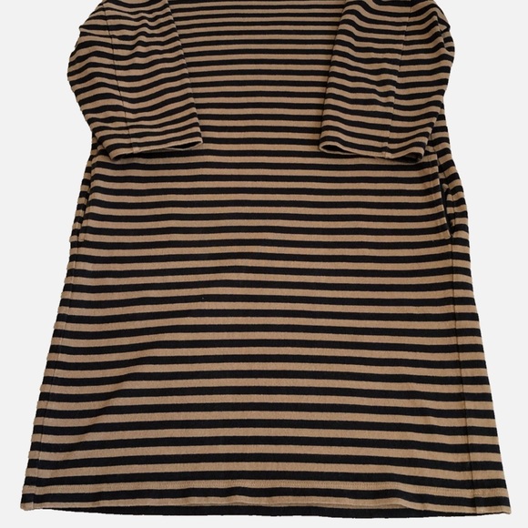 Uniqlo Black and Tan Striped Dress - Picture 5 of 12